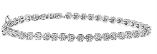 a white gold diamond bracelet