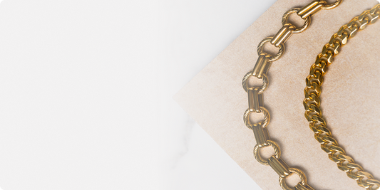 A gold bracelet 