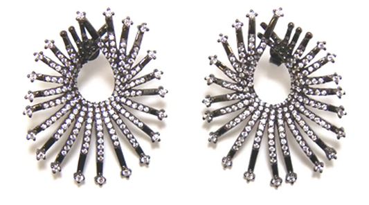 diamond cuff earrings