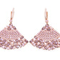 Multi Shape Dazzling Simulated Dangle Earrings, 925 Sterling Silver