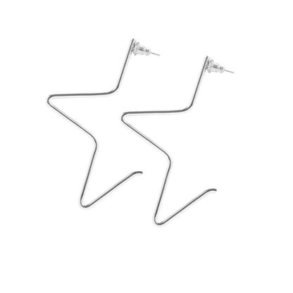 1/2 Star Earrings