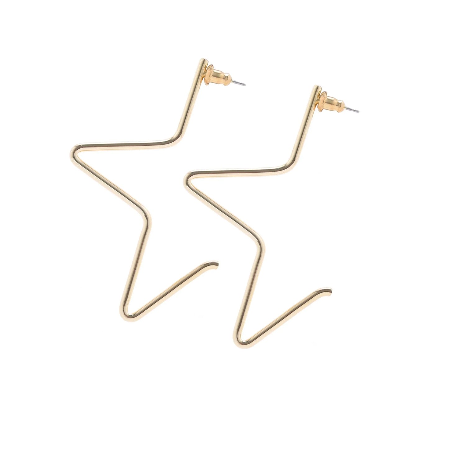 1/2 Star Earrings
