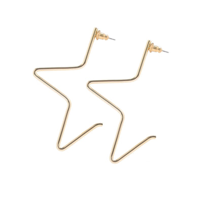 1/2 Star Earrings