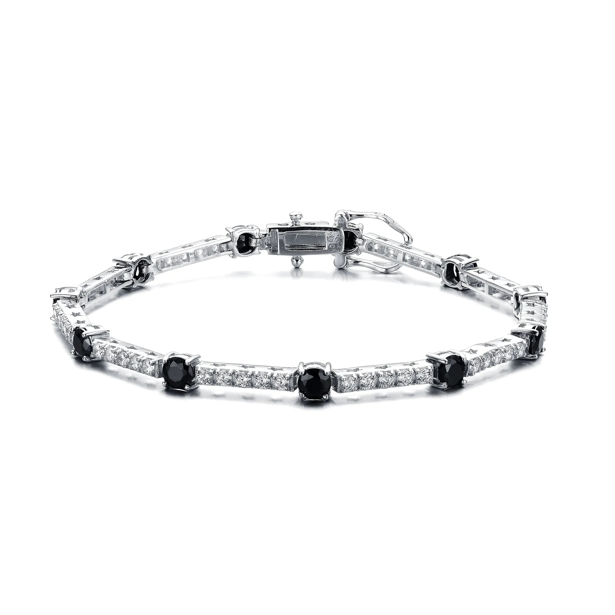 Collette Z Sterling Silver Dazzling Cubic Zirconia Tennis Style Bracelet