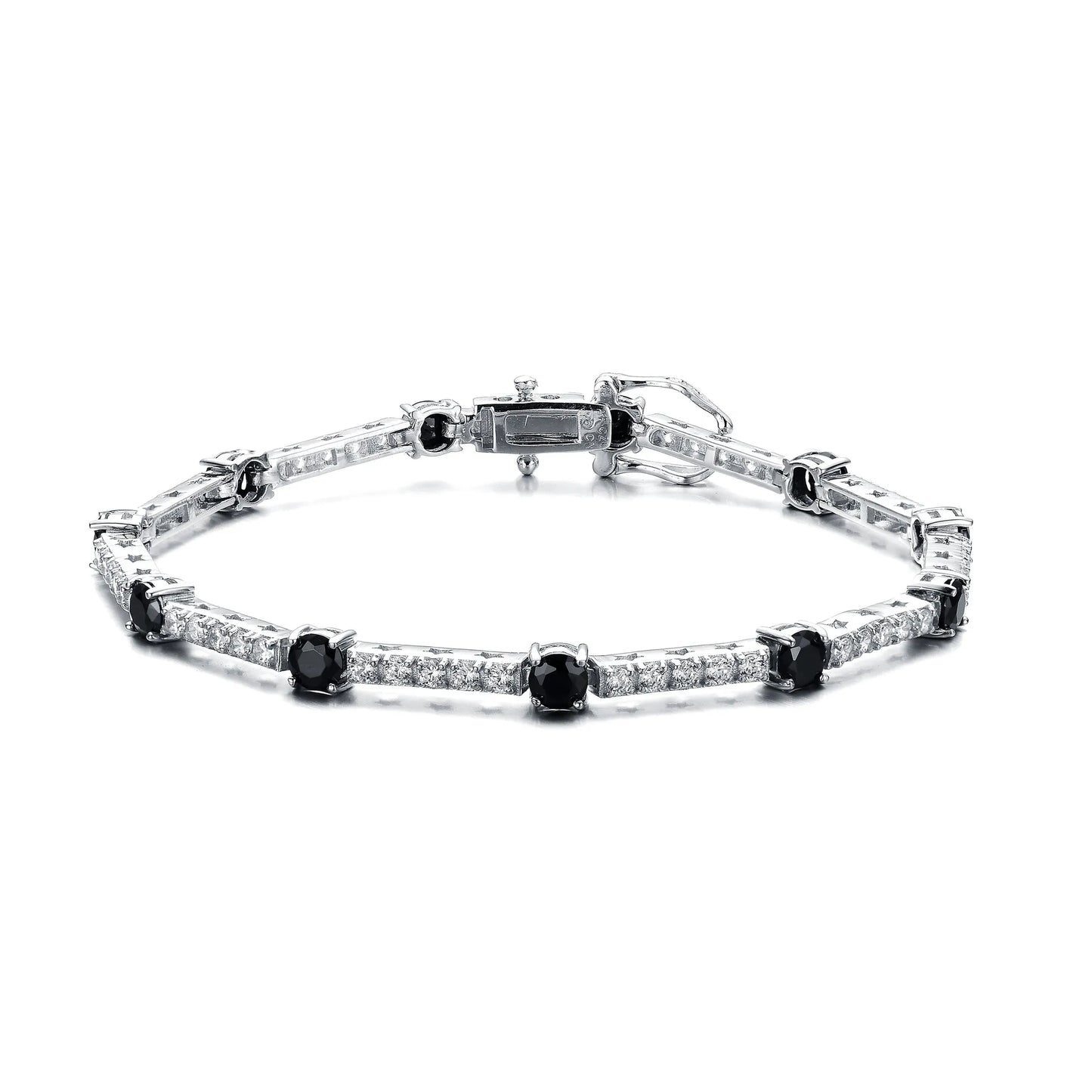 Collette Z Sterling Silver Dazzling Cubic Zirconia Tennis Style Bracelet