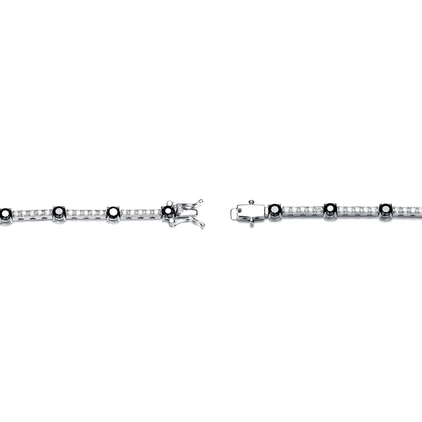 Collette Z Sterling Silver Dazzling Cubic Zirconia Tennis Style Bracelet