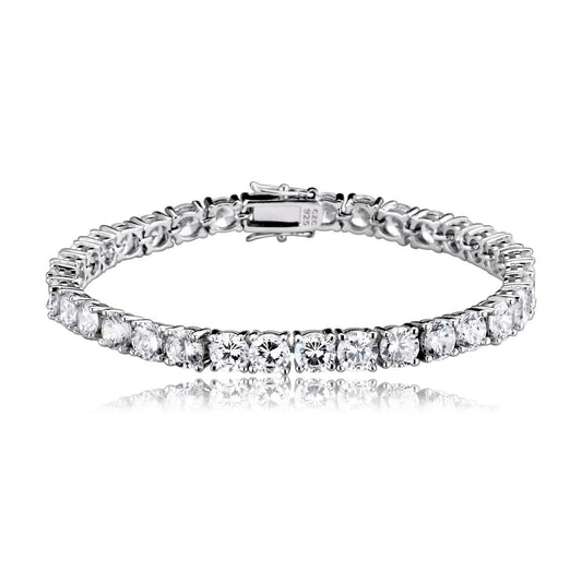 Collette Z Sterling Silver Cubic Zirconia 5mm Tennis Bracelet