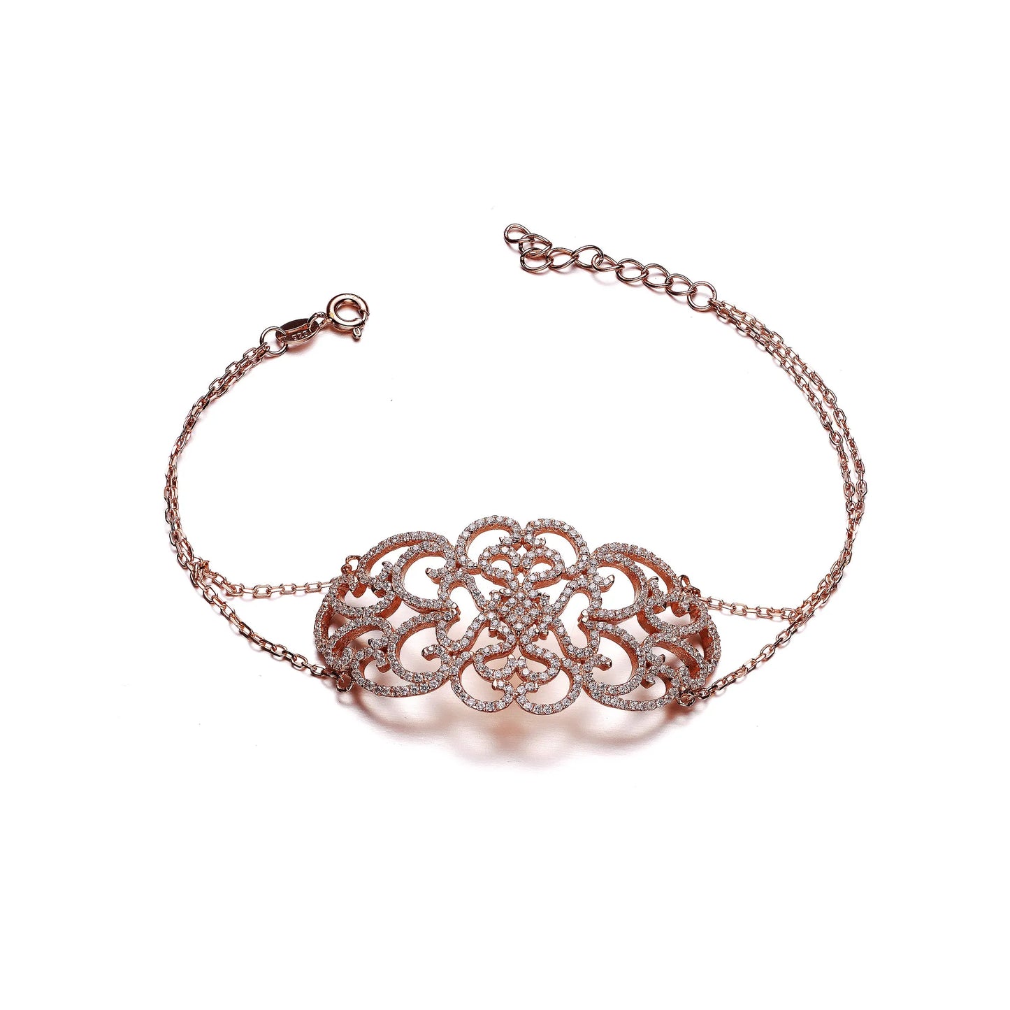 Collette  Z Roseplated  Sterling Silver Cubic Zirconia Bracelet