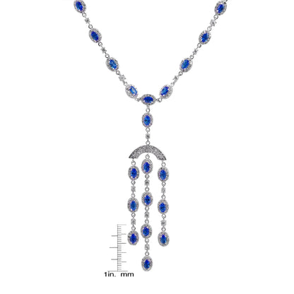 Collette Z Sterling Silver Purple Cubic Zirconia Dream Catcher Necklace
