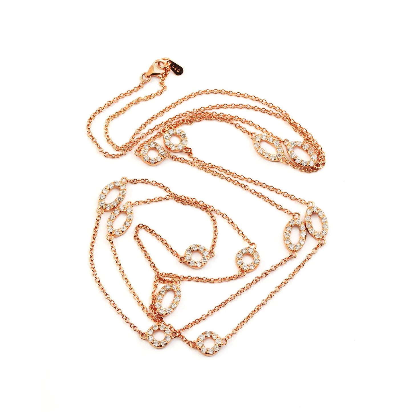 Collette Z Rose Goldtone Sterling Silver Cubic Zirconia Necklace