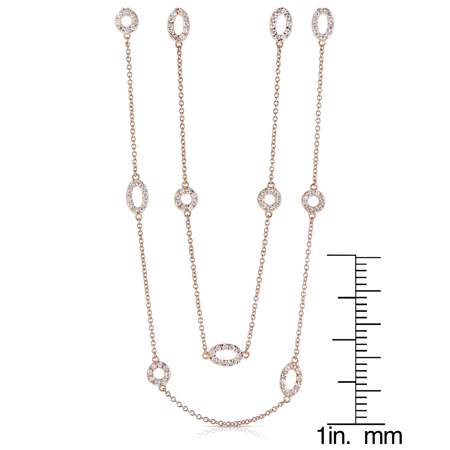 Collette Z Rose Goldtone Sterling Silver Cubic Zirconia Necklace