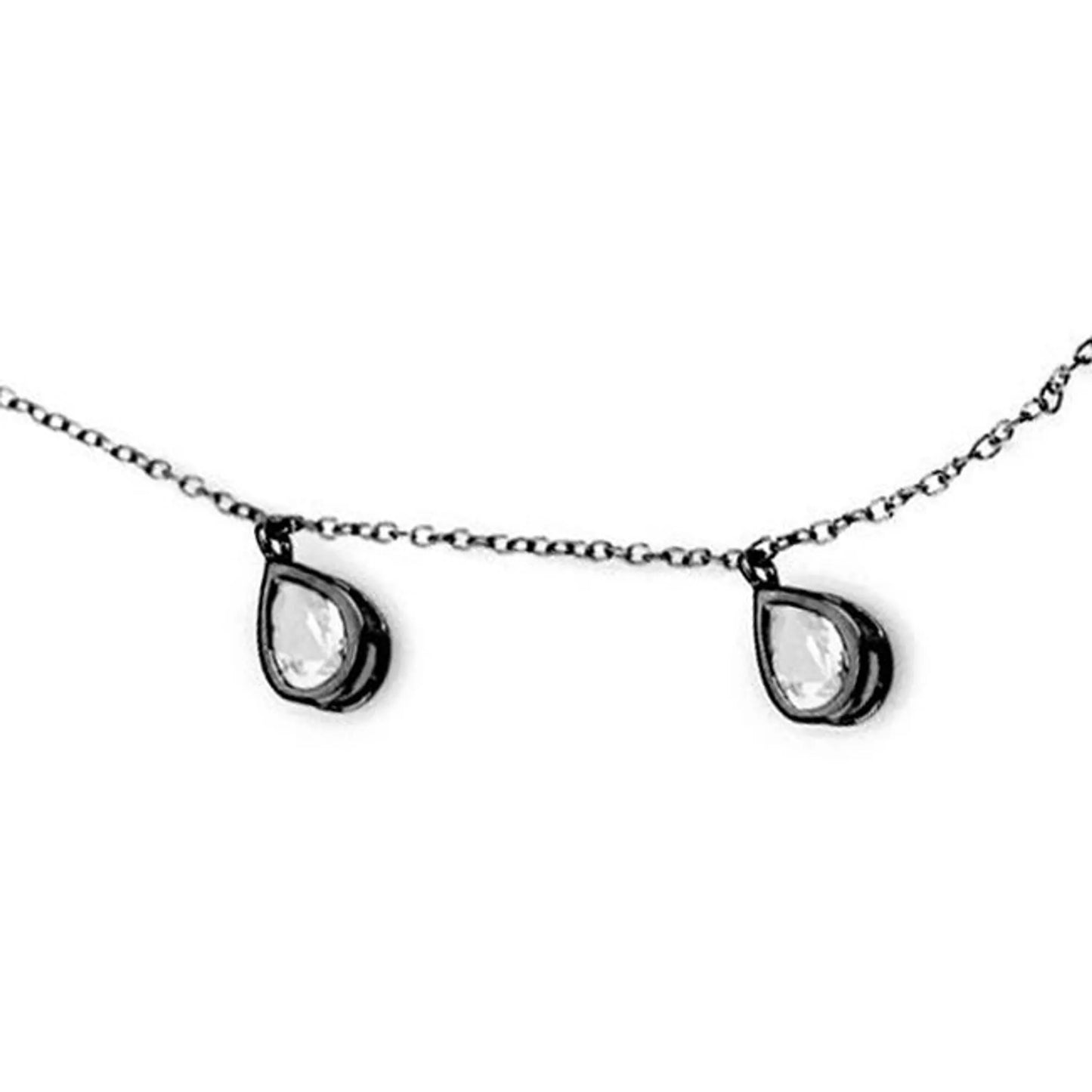 Collette Z Sterling Silver Gold Plated Cubic Zirconia Y Necklace